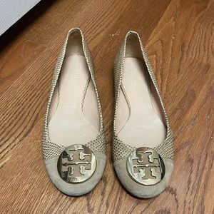 Tory Burch Snake mini ballet flats.